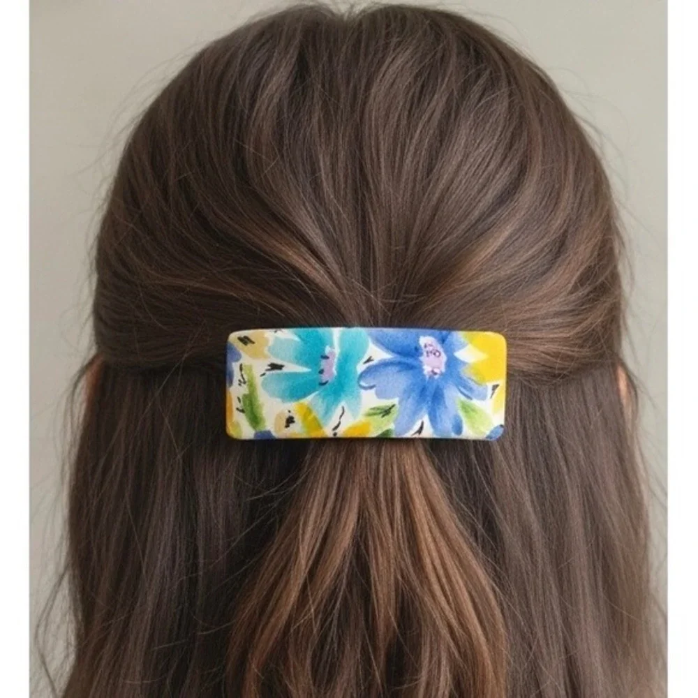Vintage 90s Floral Cloth Hair 4
